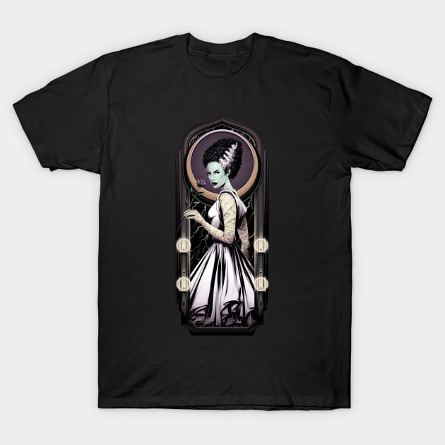 Bride of Frankenstein T-Shirt by redappletees